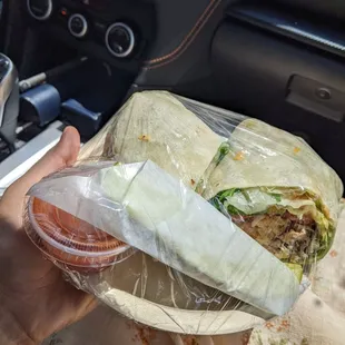 Buffalo chicken wrap