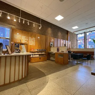 the inside of a coffee shop