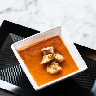 Roasted Red Pepper and Smoked Gouda Soup