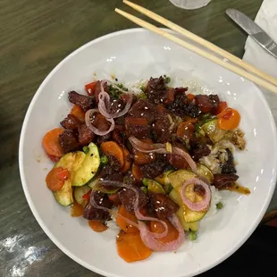 Pork belly Asian bowl