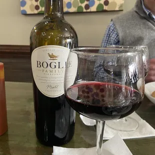 Bogle Merlot.. solid choice