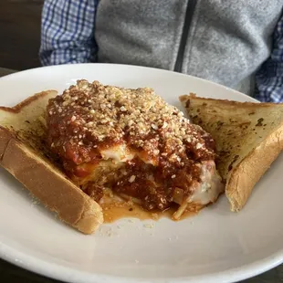 Baked spaghetti special. Yum!