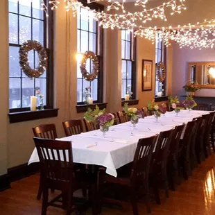 Private dining room available on 2nd floor. Accommodates up to 40 people.