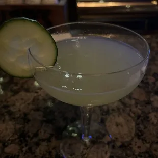 Cucumber Basil Gimlet