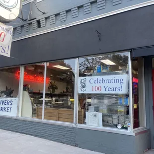 the front of the store