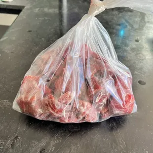 2.2 lbs of brisket stew meat $19 good deal nowadays for quality
