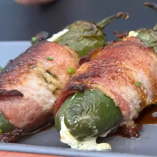 Bacon wrapped Jalapeños