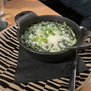 Creamed greens
