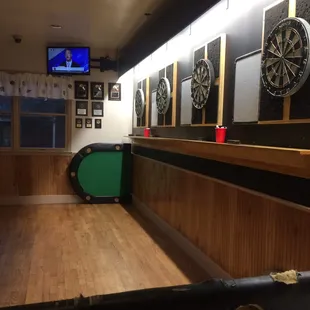 Dart Leagues held weekly.