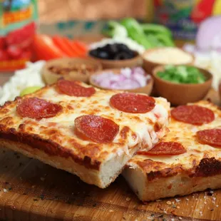 pizza, food