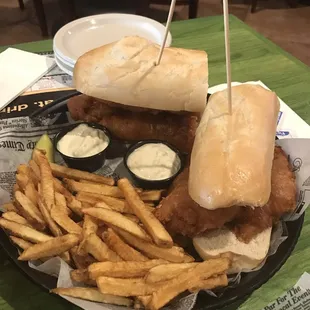 Big Ass Beer Battered Fish Sandwich