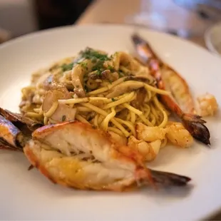 Pasta with lo mein type noodles