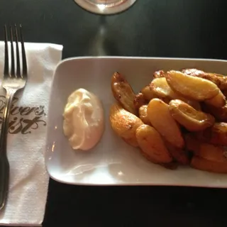 Duck Fat Roasted Fingerling Potatoes, Aioli