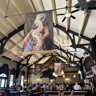 the interior of a restaurant