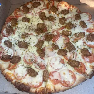 White Pizza with Sausage