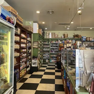 Small grocery store section