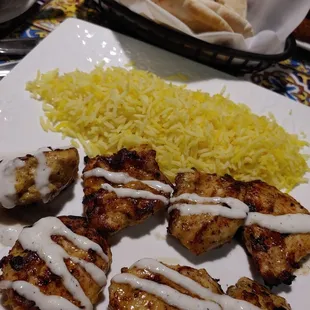 Garlic chicken kabob