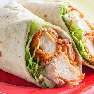 Crispy chicken wrap