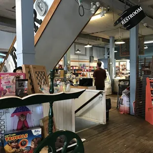 the inside of the store