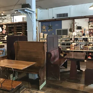 the interior of the store