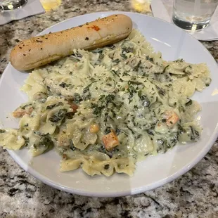 Asiago spinach chicken (served cold)