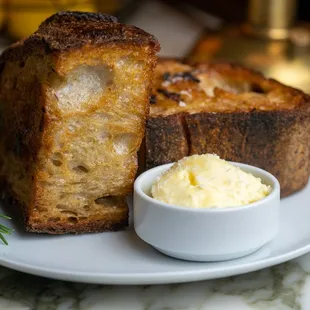 Warm Toasted Sourdough w/ salted house butter