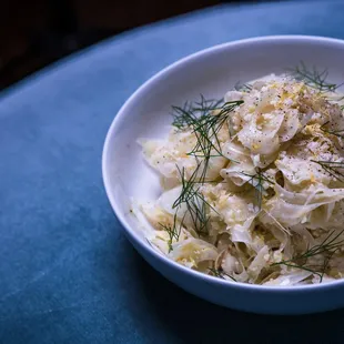 Simply Shaved Fennel w/ lemon, parmesan, black pepper and olive oil