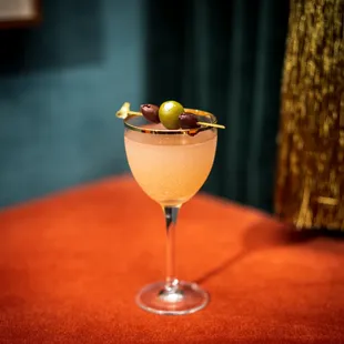 Dirty Martini w/Grey Goose Vodka, Bleu Cheese infused Noilly Prat Dry Vermouth, Kalamata &amp; Castelveltrano Olive