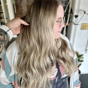 A partial balayage run about 135 and is perfect for moving up the dimension in all the places that matter