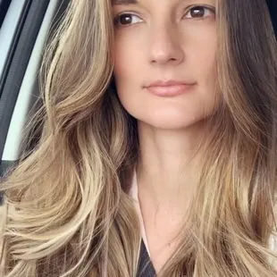 Natural balayage done to perfection.