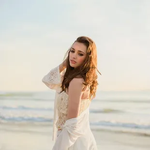 High school senior portraits at Coronado Island Beach