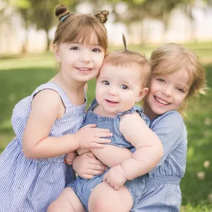 Children's portrait session at Ridgecrest College