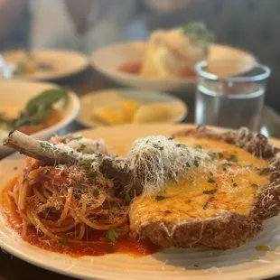 My husband's a meat lover, so he decided to order the delicious Veal Parmesan.. AMAZING Taste