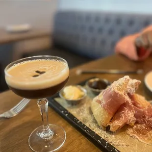 Espresso martini and coccoli