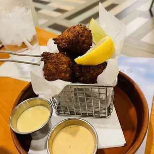 Conch fritters.
