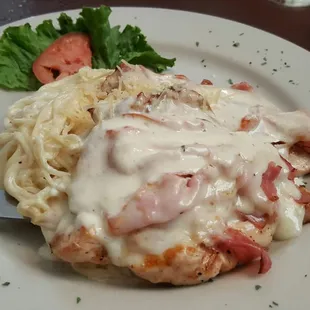 Chicken and Ham Alfredo