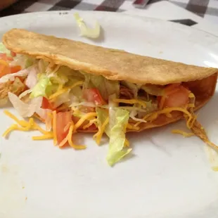 Crispy chicken taco (yummy!)