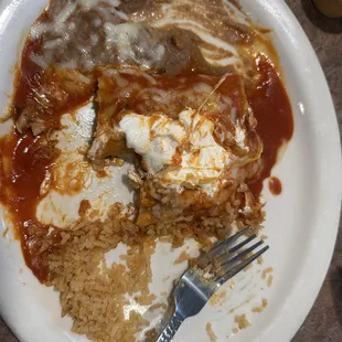 Chicken enchiladas