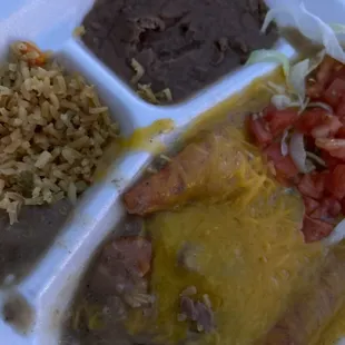 Enchilada plate