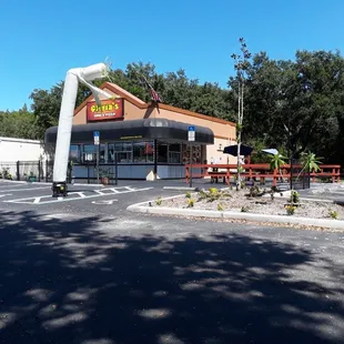 pizza, outside