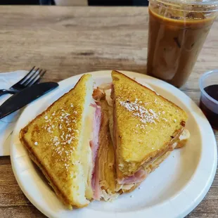 monte cristo with vietnamese iced coffee