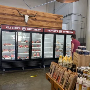 a man in a grocery store
