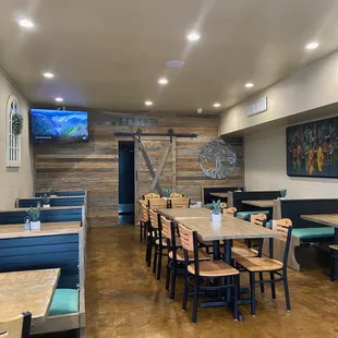  the inside of the restaurant