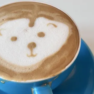 Pomeranian Foam or polar bear cub foam. What a wonderful attention to detail. This was on the cardamom with two express shots and the syrup
