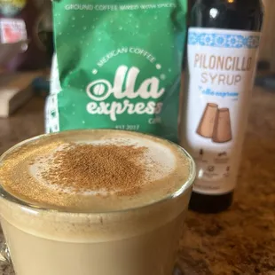 The tequila infused coffee with the piloncillo syrup were a great combination.