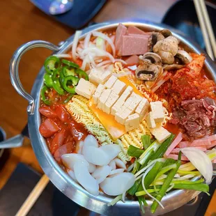 Assorted Spam and Sausage Stew (Rice Included)