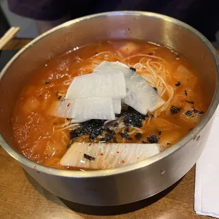 Cold Kimchi Noodle Soup