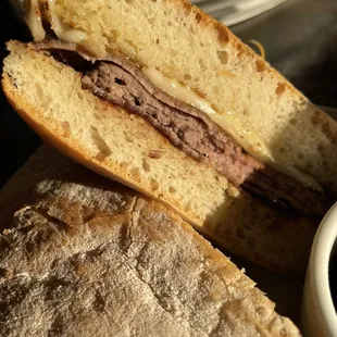 Prime rib sandwich