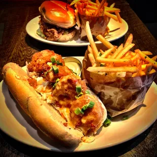 Spicy chicken and Shrimp PO&apos;Boy