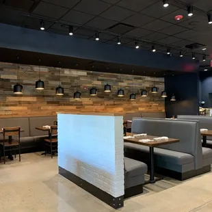 the dining area